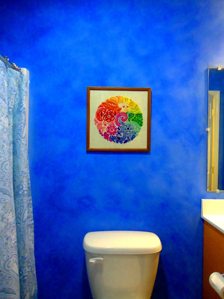 natural plaster bathroom