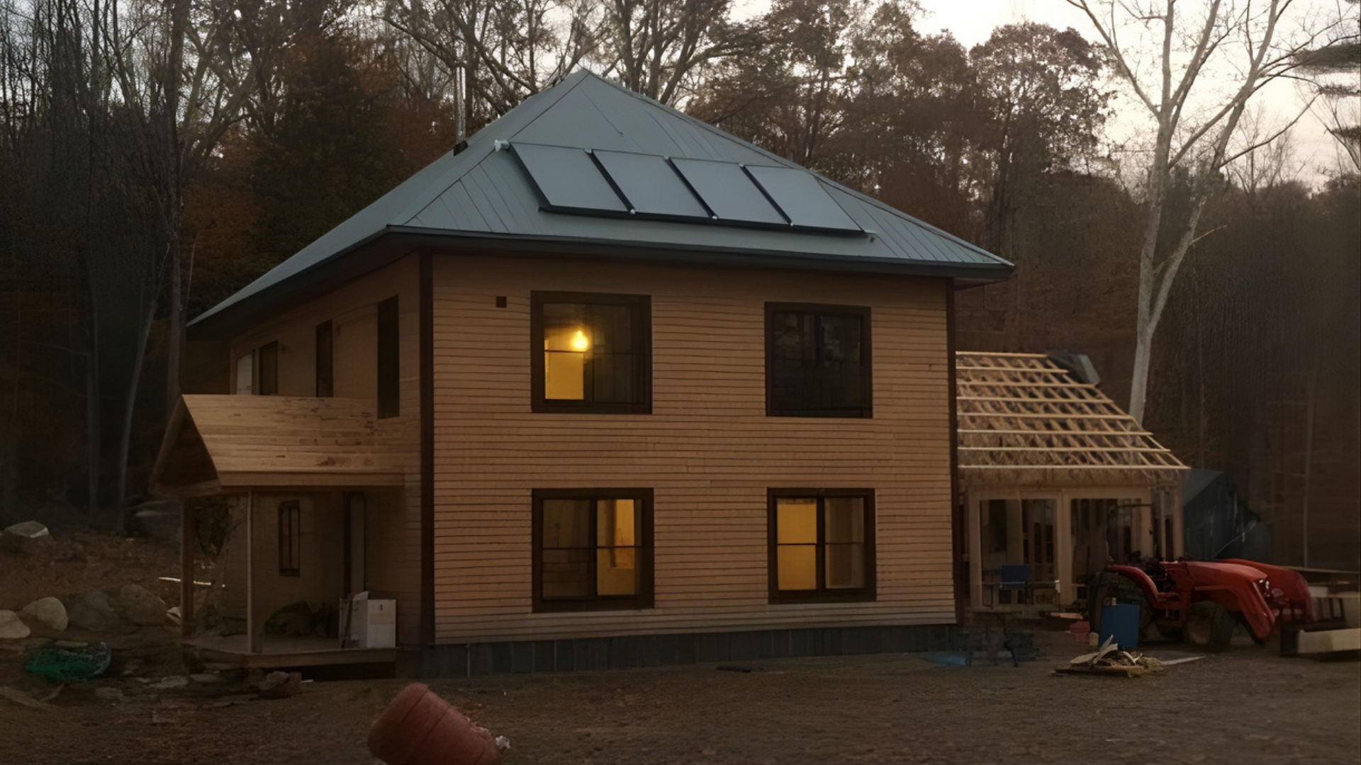 Sustainable Strawbale Home representing residential design and construction services.