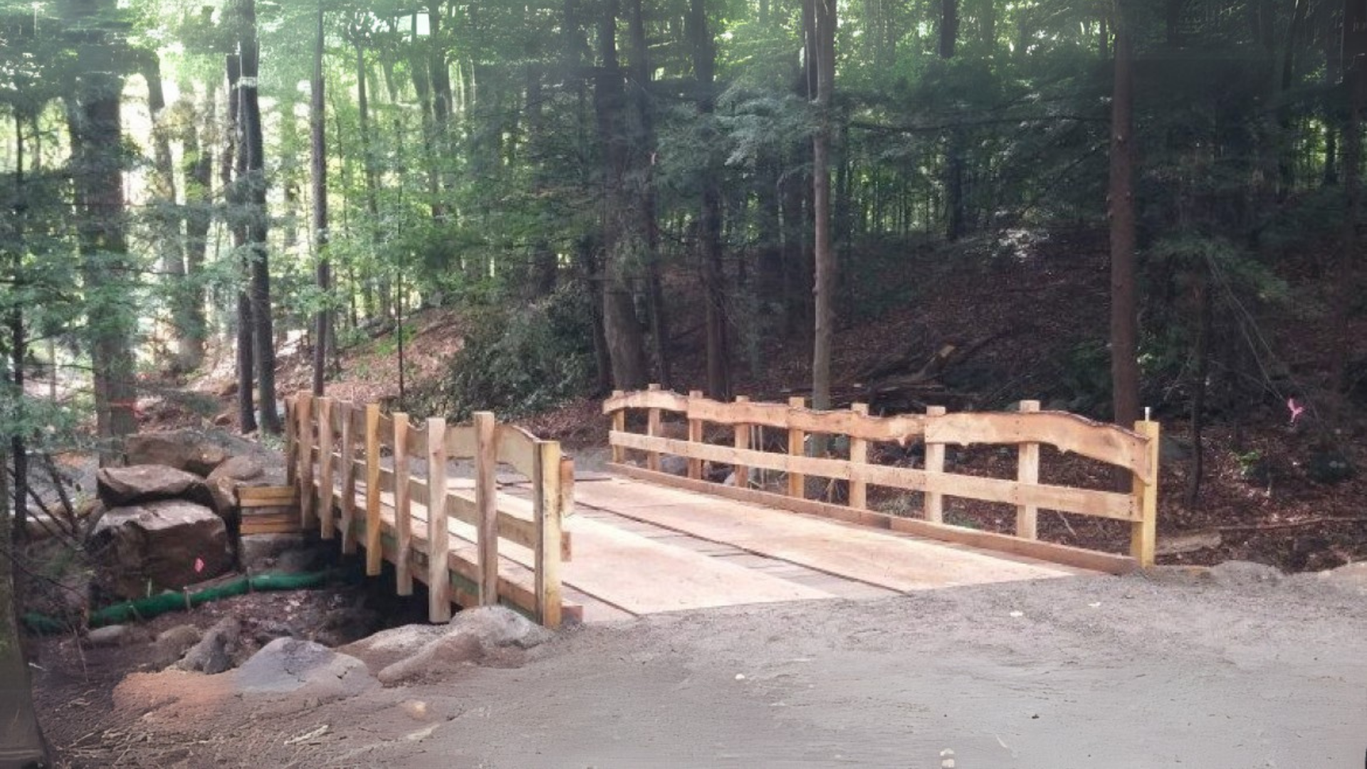 White Oak & Black Locust Bridge construction project.