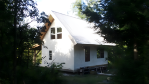 Strawbale Cabin building projects.