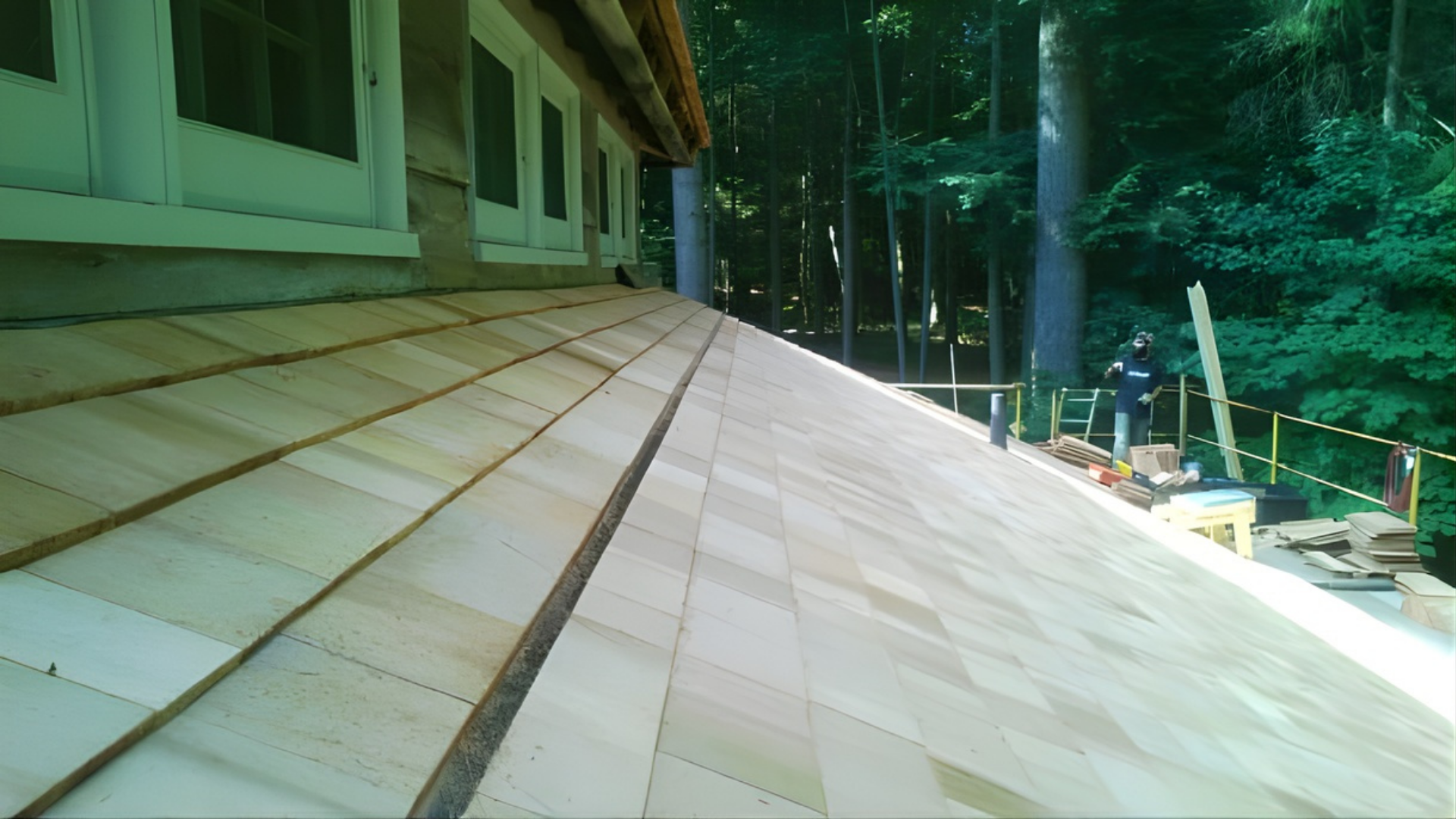 natural roof for sustainable design and construction.