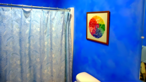 natural plaster bathroom