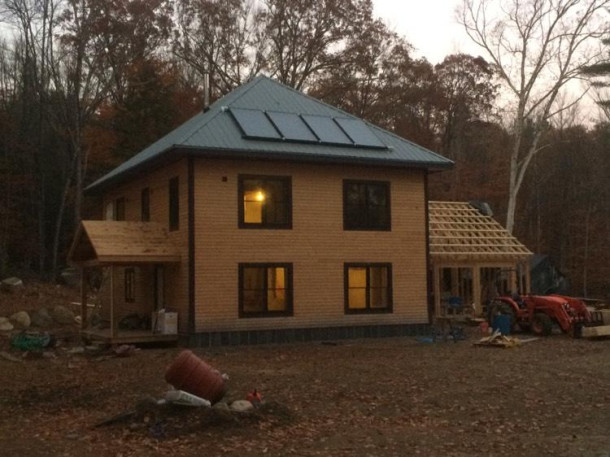 sustainable strawbale home