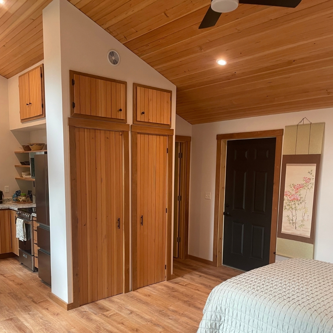 cabinet and closet in ADU